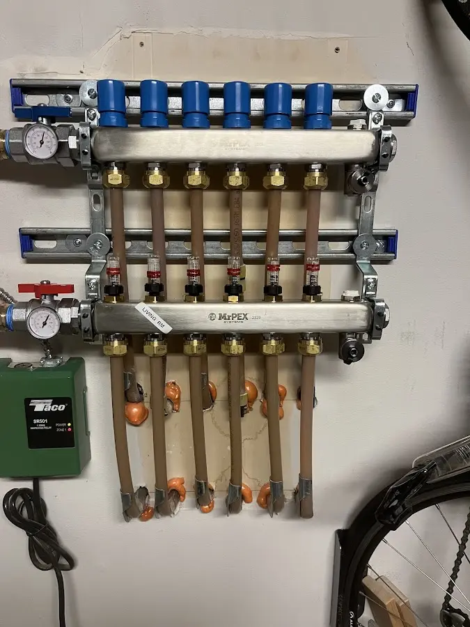 Plumber performing Gas Line Installation at a residential property in Odessa